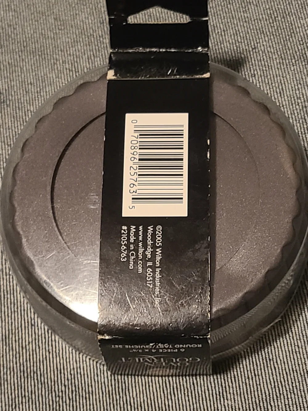 NWT Wilton Oven Gourmet Black Tart/Quiche Bakeware Set of 6 (4x3/4